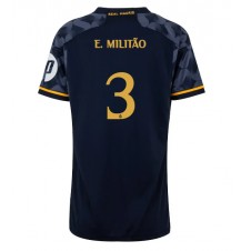 Real Madrid Eder Militao #3 Bortedrakt Kvinner 2023-24 Kortermet